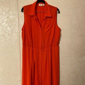 Orange Cato high low dress